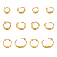 Unicraftale ca. 12 Stück 14/16/21mm hypoallergene Ohrringe goldene chirurgische Edelstahl Huggie Hoop Ohrring Ring Ohrring Ohrringe Komponenten für DIY Ohrringe Herstellung EJEW-UN0001-25G-1