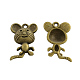 Tibetan Style Alloy Mouse Pendants TIBEP-Q041-155AB-NR-1