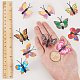 GORGECRAFT 30pcs Butterfly Thumb Tacks Iron Map Pins Drawing Push Pins 0.7inch for Photos Wall Maps Bulletin Board Corkboards AJEW-GF0001-17-3