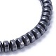 Bracelets extensibles avec perles en hématite synthétiques sans magnétiques BJEW-F376-03-3