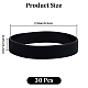 Плоский простой браслет из силиконового шнура для мужчин и женщин BJEW-WH0016-32I-2