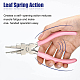 BENECREAT 6-in-1 Bail Making Pliers Carbon Steel Pink Nylon Nose Pliers 6-Step Multi-Size Wire Looping Plier for DIY Making PT-BC0001-54-4