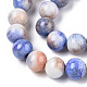 Opaque Crackle Glass Round Beads Strands GLAA-T031-10mm-01B-3