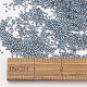 TOHO日本のシードビーズ  ガラス竹ビーズ  色の内側  ライトブルー  2x1.5mm  穴：0.7mm  約1400個/10g X-SEED-K006-2mm-272-3