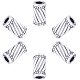 Pandahall Elite 100 Stück Säule Abstandhalter Perlen Tibetische Legierung Antik Silber Rohr Schmuck Abstandhalter für Armband Halskette DIY Schmuckherstellung PALLOY-PH0005-20-1