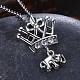 Thai 925 Sterling Silver Pendant Necklaces NJEW-BB32719-3