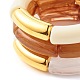 Ensemble de bracelets extensibles en perles de tube acrylique épais pour fille femme BJEW-JB07319-7