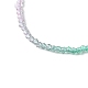 Collier de perles de verre rondelle à facettes pour femme NJEW-M208-02D-4