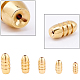 Brass Grooved Bullet Shape Weights Fishing Sinkers KK-FH0001-02G-5