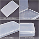 Caja de almacenamiento de plástico transparente CON-BC0006-19-5