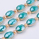 Opache perle di vetro fili EGLA-K013-PL-07G-1