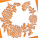 Stencil di crisantemo benecreat DIY-WH0418-0056-3