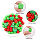 CHGCRAFT 80Pcs 6 Style Food Grade Eco-Friendly Silicone Beads SIL-CA0001-64-5