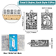 Dicosmetic 50 Stück antike silberne Tarotkarten-Charms FIND-DC0001-45-3