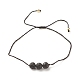 Ensemble de bracelets de cordon de perles rondes de pierres précieuses naturelles et synthétiques de style 6pcs 6 BJEW-JB08014-3