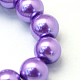 Cottura dipinto di perle di vetro perlato fili di perline rotondo HY-Q003-12mm-27-3