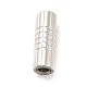 304 Stainless Steel Magnetic Clasps with Glue-in Ends STAS-K006-3mm-33C-3