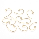 Brass Earring Hooks STER-TAC0001-01G-1