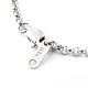 Handmade 304 Stainless Steel Rolo Chain Bracelets Making Accessories AJEW-JB01026-01-4