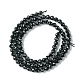 Natürliche schwarze Turmalin Perlen Stränge G-F748-Y01-03-3