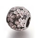 Retro 304 Stainless Steel European Beads OPDL-L013-05AS-2
