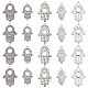 DICOSMETIC 20Pcs 5 Style 304 Stainless Steel Pendants Cabochon Settings STAS-DC0004-74-1