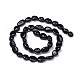 Chapelets de perles en tourmaline noire naturelle G-L493-51-3