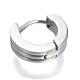 Personalized Unisex 304 Stainless Steel Huggie Hoop Earrings EJEW-G120-37A-2