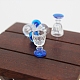 レジンミニチュアゴブレットオーナメント  マイクロランドスケープガーデンドールハウスアクセサリー  小道具の装飾のふりをする  ブルー  9x15mm BOTT-PW0001-180-3