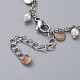 Charm Bracelets & Dangle Earrings Sets SJEW-JS01081-4