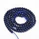Lapis lazuli perles synthétiques brins G-S281-28-3mm-2