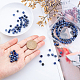 Beebeecraft 120~124Pcs 6mm Natural Blue-Vein Stone Beads Sodalite Round Loose Gemstone Energy Beads for Bracelet Necklace Earring Jewelry Making G-BBC0001-02A-3