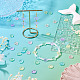 285 perles en plastique transparentes&nbsp;KY-TA0001-54-6