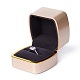 Boîtes à bagues à bijoux carrées en plastique OBOX-F005-01C-3
