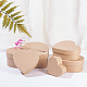 Benecreat 5 assortiment de boîtes coeur en papier mâché emboîtement et empilage papier artisanal bonbons biscuits au chocolat boîte-cadeau en forme de coeur pour Thanksgiving CON-BC0005-84-6