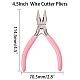 Sunnyclue alicates cortadores de alambre de 4.5 pulgada cortador de alambre alicates de abalorios de precisión herramientas de doblado de bucle de alambre de joyería para hacer joyas de diy proyectos de hobby rosa PT-SC0001-33-2