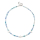2 pièces ensemble de colliers de perles en verre et coquille naturelle de 2 couleurs NJEW-JN04646-02-5
