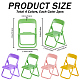 Craspire 8 pièces 4 couleurs mignon mini chaise forme support de téléphone portable AJEW-CP0007-15-2