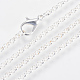 Iron Rolo Chains Necklace Making MAK-R017-45cm-S-1
