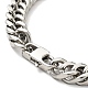 201 Stainless Steel Cuban Link Chains Bracelet for Men Women BJEW-H550-03D-P-3