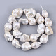 Fili di perle di keshi di perle barocche naturali PEAR-Q015-007-1