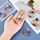SUPERFINDINGS 6Pcs 3 Styles Crystal Tree of Life Wire Wrapped Pendant 53.5~54.5x42~45.5mm Quartz 7 Chakra Crystals Gemstone Charms Life of Tree Pendant Charms for Jewelry Making FIND-FH0004-66-3