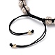 Bracelets de perles tressées en fil de nylon ajustables pour hommes BJEW-JB05466-02-3