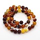Natural Striped Agate/Banded Agate Beads Strands G-G582-10mm-17-2