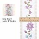 ポリアミド毛糸リボン  ジャカードリボン  服飾材料  花柄  カラフル  3-1/2インチ（90mm） X1-OCOR-WH0064-54B-2