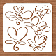Modello di decorazione con stencil a cuore infinito di benecreat DIY-WH0172-983-3