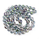Chapelets de perles en verre transparent électrolytique EGLA-N002-34B-C10-2