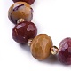 Natural Mookaite Beads Strands G-K294-B03-2