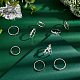 Pandahall elite 10 pz 5 anelli per le dita in lega di dimensioni per le donne RJEW-PH0001-08-3