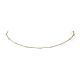 Collar de cadena con cuentas redondas y perlas de vidrio NJEW-JN04336-3